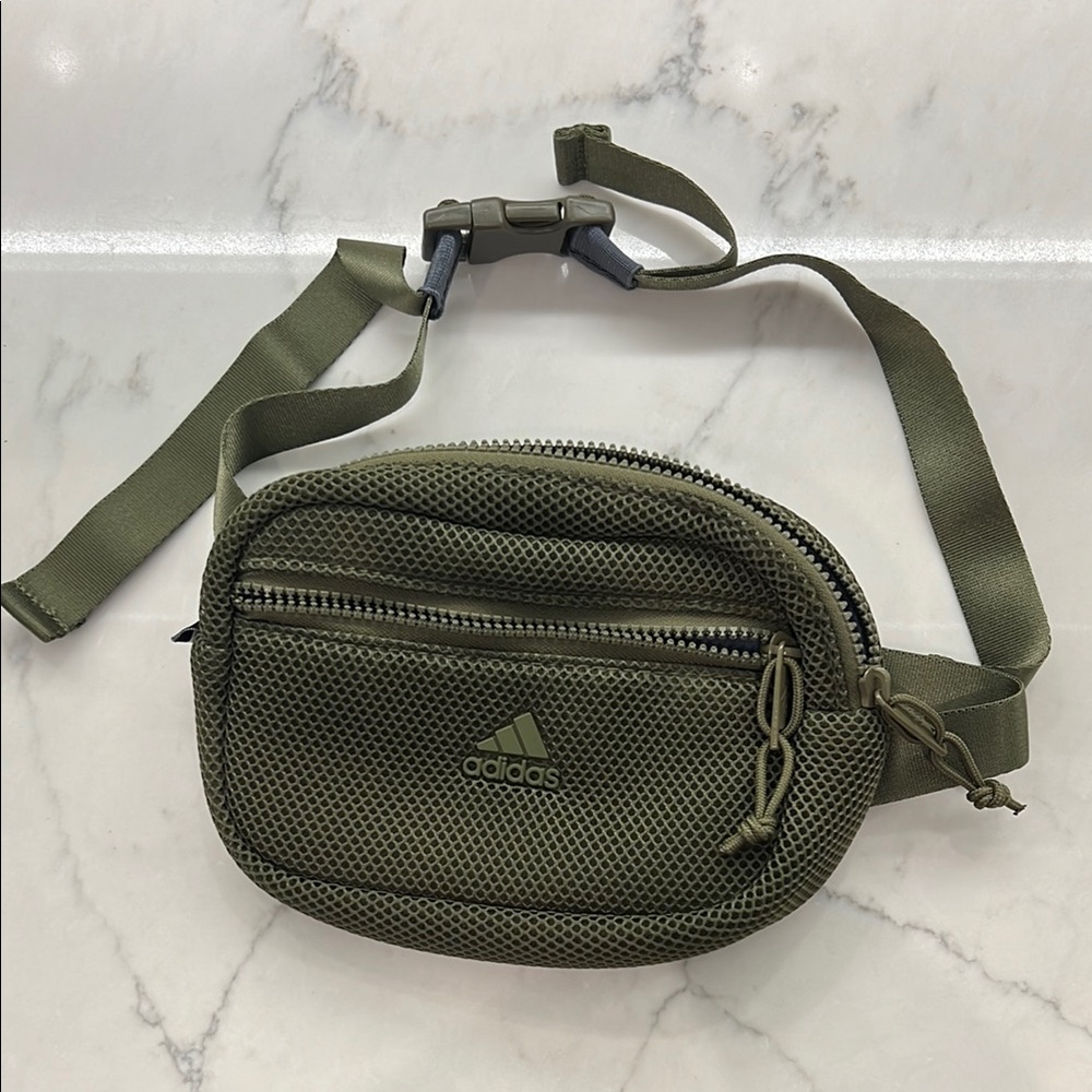 Adidas Green Belt Bag with Adjustable Strap